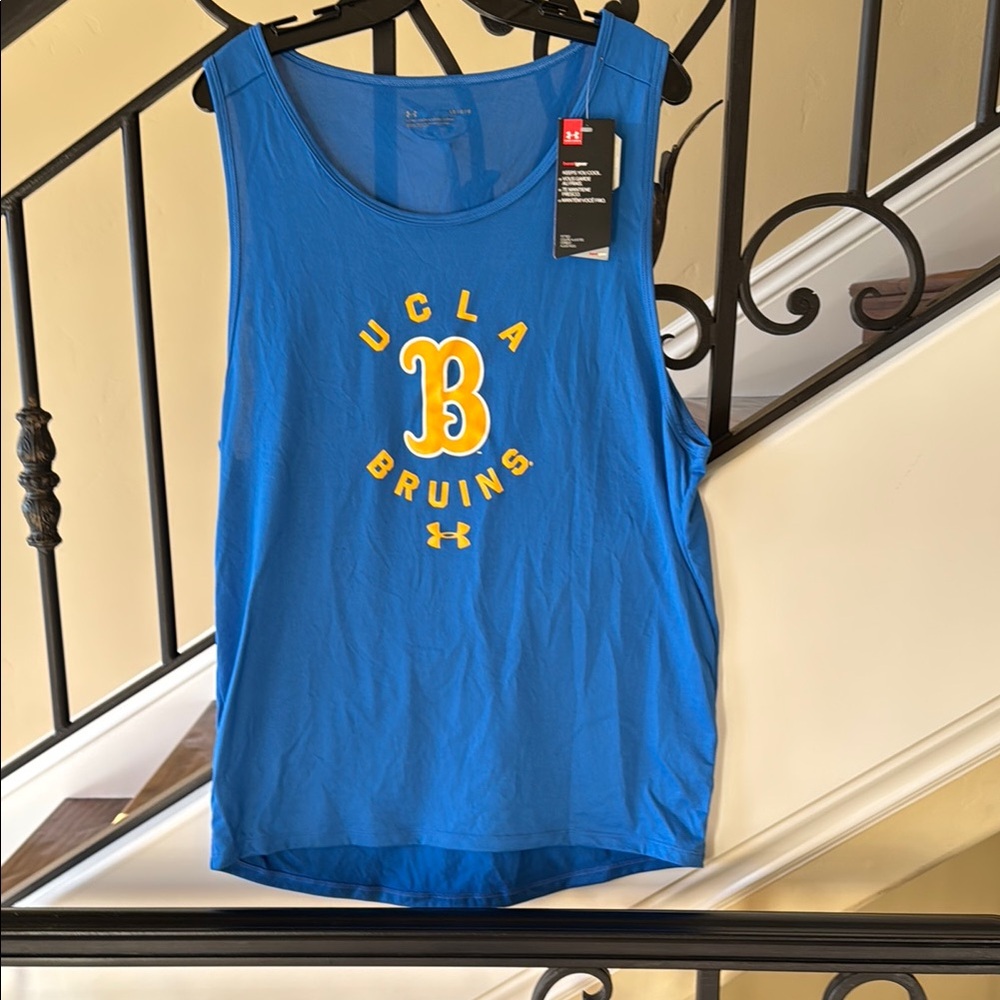 NWT Under Armour Blue UCLA Bruins Tank Top Size Large
